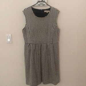 Loft size 10 houndstooth print dress